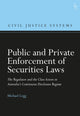 Book cover of: Public and Private Enforcement of Securities Laws. By: Michael Legg