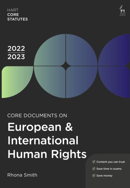 Book cover of: Core Documents on European & International Human Rights 2022-23. By: Rhona Smith