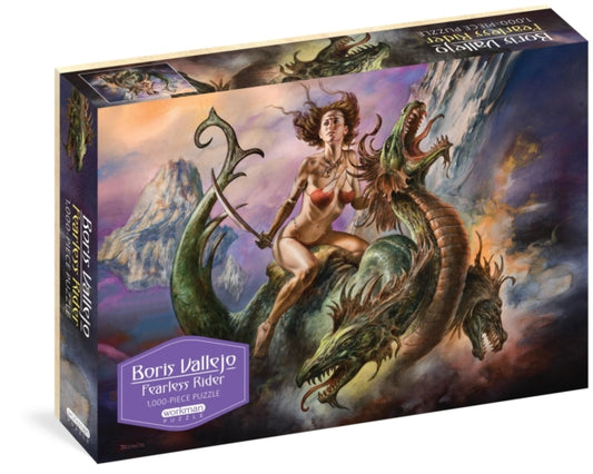 Book cover of: Boris Vallejo Fearless Rider 1,000-Piece Puzzle. By: Boris Vallejo