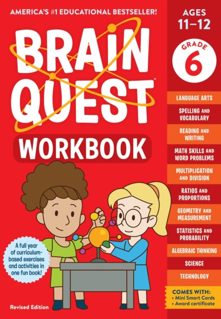 Book cover of: Brain Quest Workbook: 6th Grade (Revised Edition). By: Workman Publishing