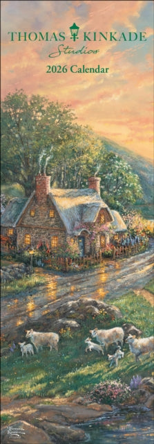 Book cover of: Thomas Kinkade Studios 2026 Slim Calendar
