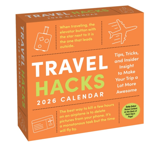 Book cover of: Travel Hacks 2026 Day-to-Day Calendar