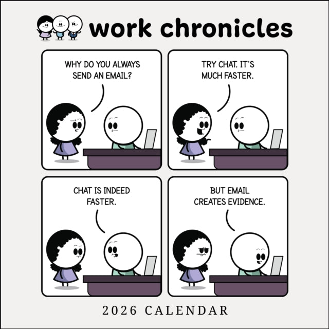 Book cover of: Work Chronicles 2026 Wall Calendar