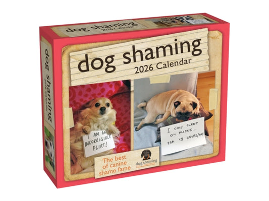 Book cover of: Dog Shaming 2026 Day-to-Day Calendar
