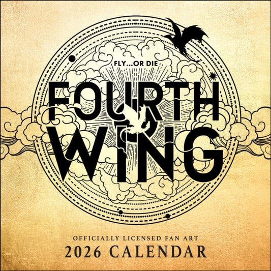Fourth Wing Officially Licensed Fan Art 2026 Wall Calendar 9781524899738 ENTANGLED PUBLISHING