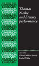 Book cover of: Thomas Nashe and Literary Performance. By: Chloe Kathleen Preedy