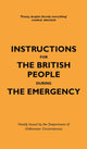 Book cover of: Instructions for the British People During The Emergency. By: Jason Hazeley