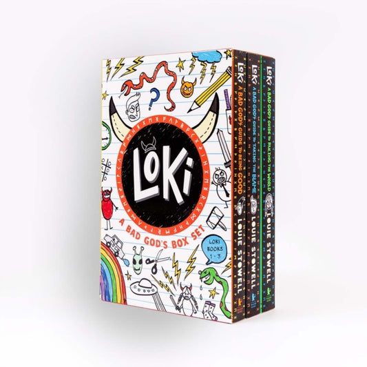 Book cover of: Loki: A Bad God's Box Set. By: Louie Stowell