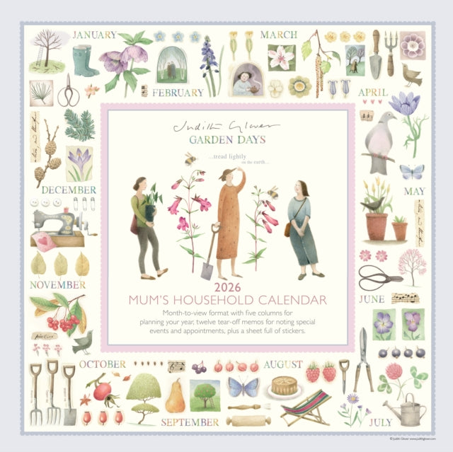 Book cover of: Garden Days Planner Wall Calendar 2026