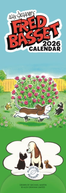 Book cover of: Fred Basset Slim Calendar 2026