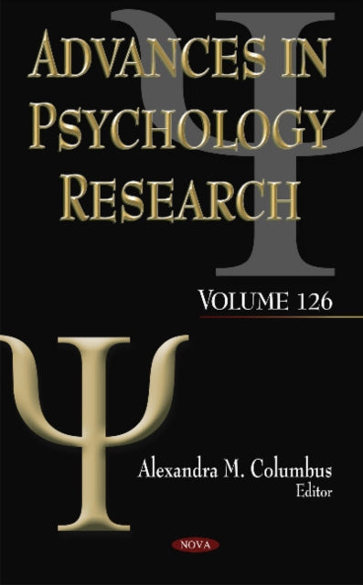 Book cover of: Advances in Psychology Research. By: Alexandra M. Columbus