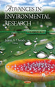 Book cover of: Advances in Environmental Research. By: Justin A. Daniels