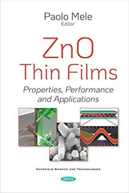 Book cover of: ZnO Thin Films. By: Paolo Mele