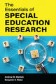 Book cover of: Essentials of Special Education Research. By: Andrew M. Markelz