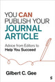 Book cover of: You Can Publish Your Journal Article. By: Gilbert C. Gee
