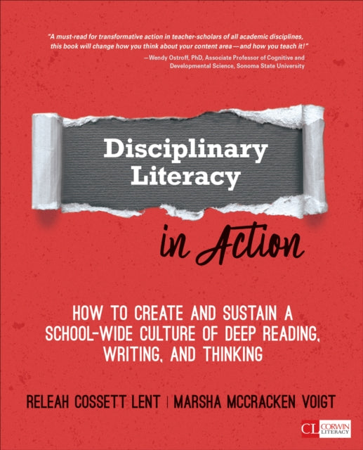 Book cover of: Disciplinary Literacy in Action. By: ReLeah Cossett Lent
