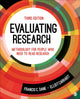 Book cover of: Evaluating Research. By: Francis C. Dane