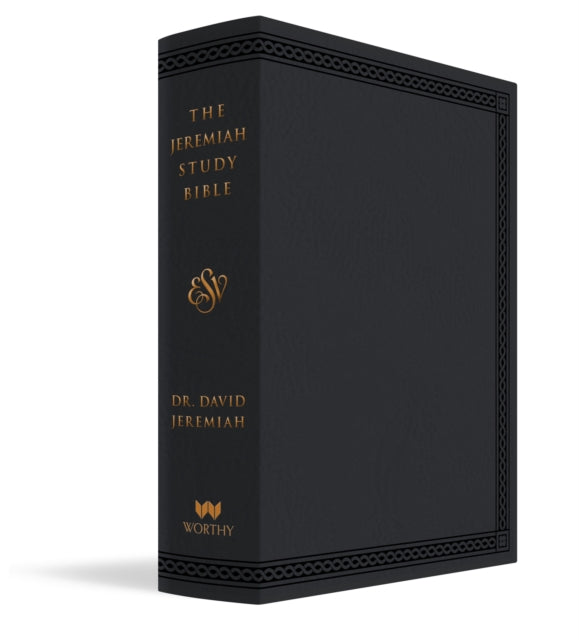 Book cover of: Jeremiah Study Bible, ESV, Black LeatherLuxe. By: David Jeremiah