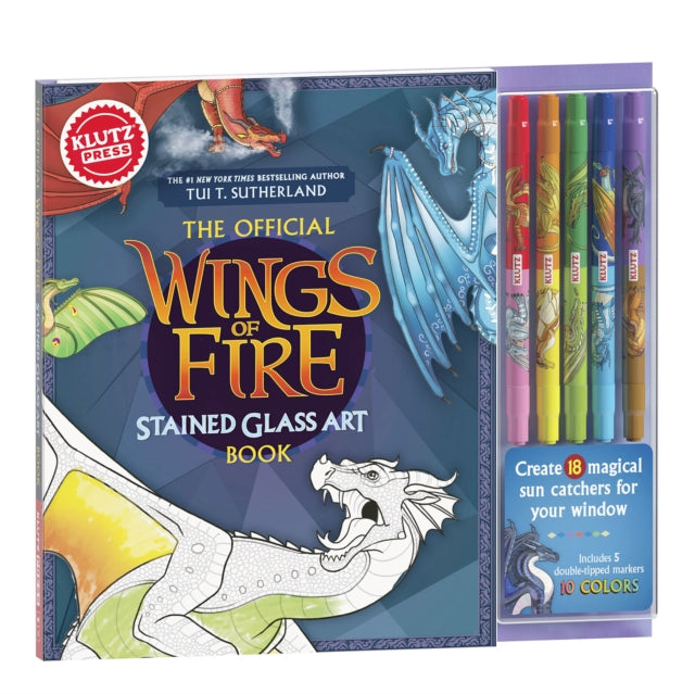 Book cover of: Wings of Fire Stained Glass Art Book. By: Editors of Klutz
