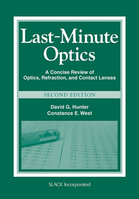 Book cover of: Last-Minute Optics. By: Hunter, David G.