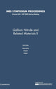 Book cover of: Gallium Nitride and Related Materials II: Volume 468