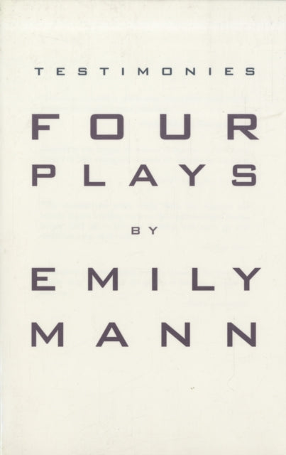 Book cover of: Testimonies: Four Plays