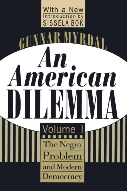 Book cover of: American Dilemma. By: Gunnar Myrdal