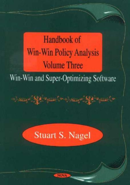 Book cover of: Handbook of Win-Win Policy Analysis, Volume 3