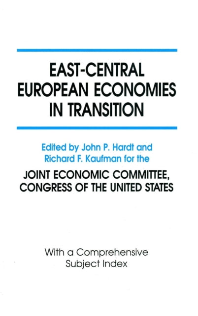 Book cover of: East-Central European Economies in Transition