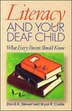 Book cover of: Literacy and Your Deaf Child. By: David A. Stewart