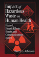 Book cover of: Impact of Hazardous Waste on Human Health. By: Barry L. Johnson