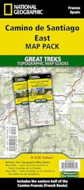 Book cover of: Camino de Santiago East Map Map Pack Bundle