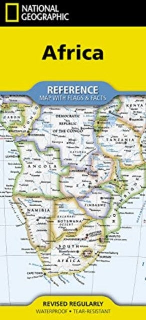 Book cover of: National Geographic Africa Map (Folded with Flags and Facts)