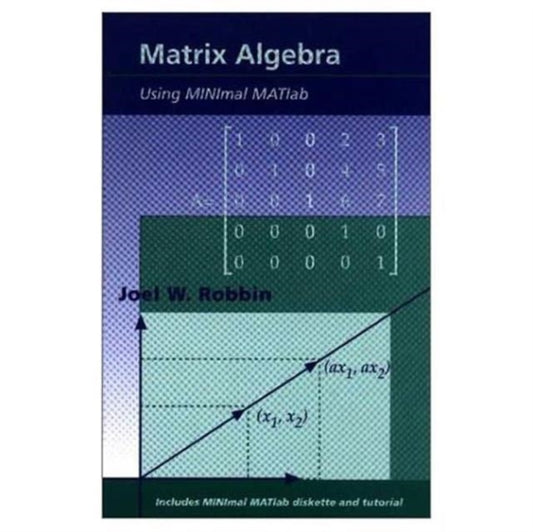 Book cover of: Matrix Algebra Using MINimal MATlab. By: Joel W. Robbin