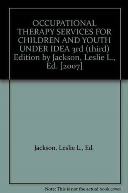 Book cover of: Occupational Therapy Services for Children and Youth Under IDEA
