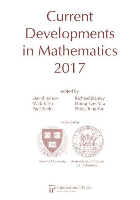 Book cover of: Current Developments in Mathematics, 2017. By: David Jerison