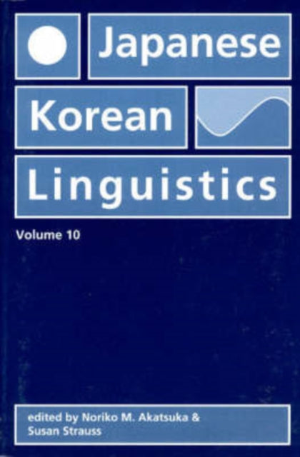 Book cover of: Japanese/Korean Linguistics, Volume 10