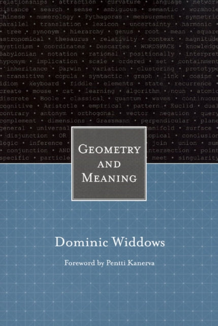 Book cover of: Geometry and Meaning. By: Dominic Widdows