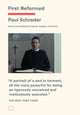 Book cover of: First Reformed. By: Paul Schrader