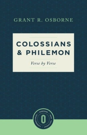 Colossians & Philemon Verse by Verse
