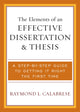 Book cover of: Elements of an Effective Dissertation and Thesis