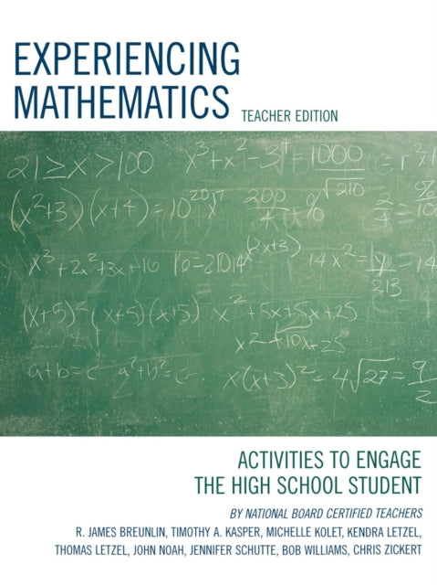 Book cover of: Experiencing Mathematics. By: Breunlin R. James