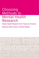 Book cover of: Choosing Methods in Mental Health Research. By: Slade & Priebe