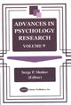 Book cover of: Advances in Psychology Research. By: Serge P. Shohov