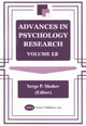 Book cover of: Advances in Psychology Research. By: Serge P. Shohov