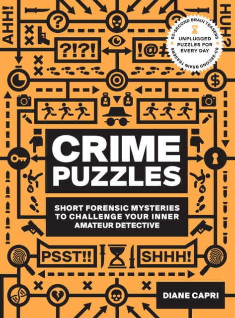 Book cover of: 60-Second Brain Teasers Crime Puzzles. By: Diane Capri