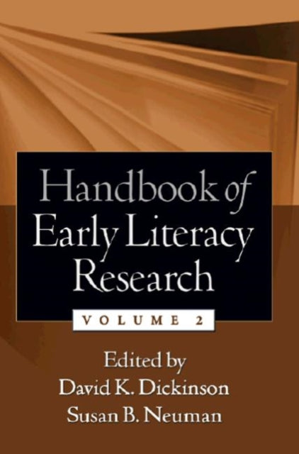 Book cover of: Handbook of Early Literacy Research, Volume 2