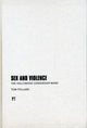 Book cover of: Sex and Violence. By: Tom Pollard