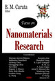 Book cover of: Focus on Nanomaterials Research. By: B. M. Caruta