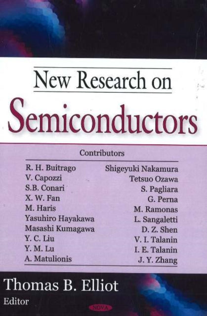 Book cover of: New Research on Semiconductors